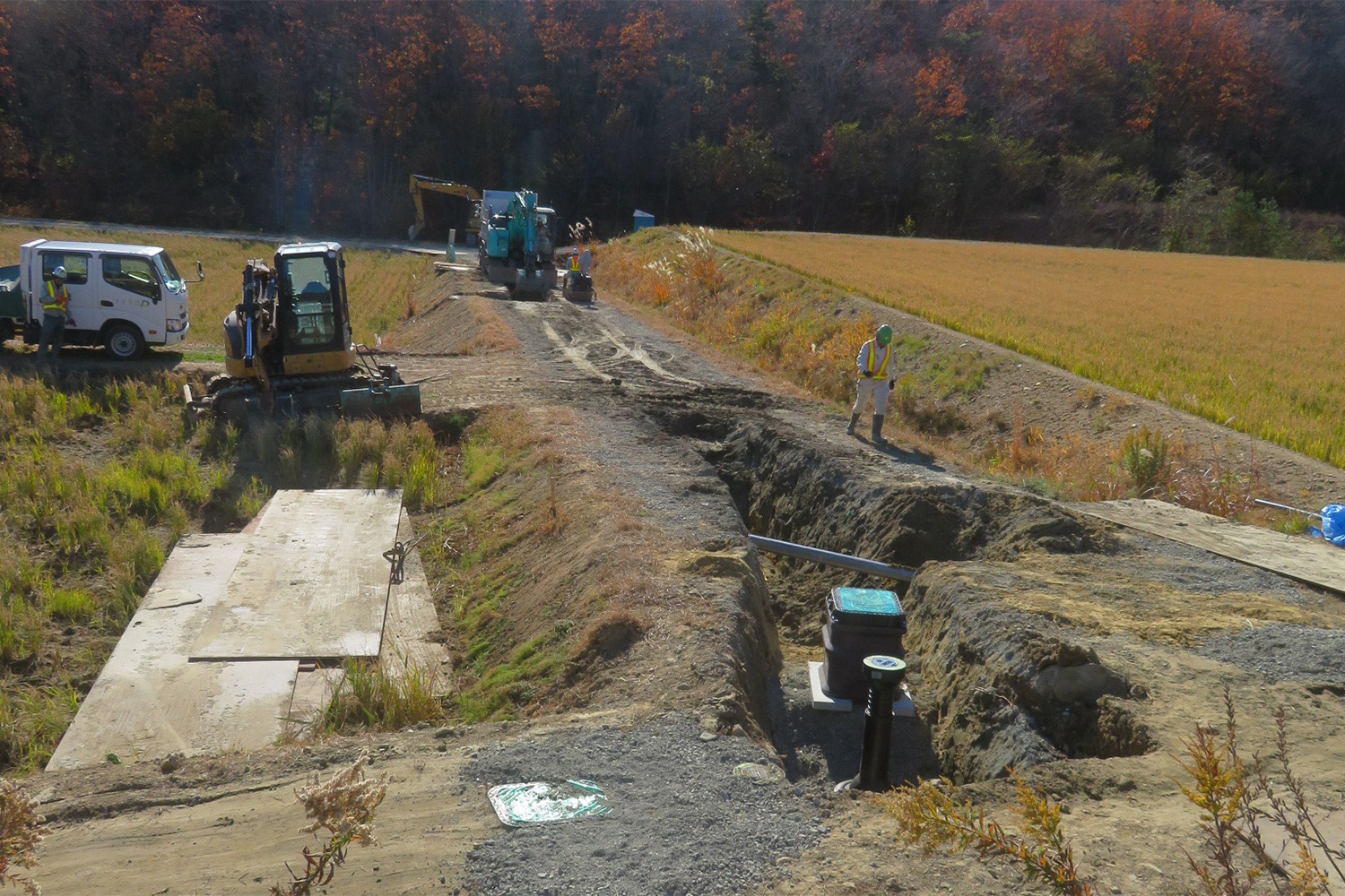 パイプライン工事